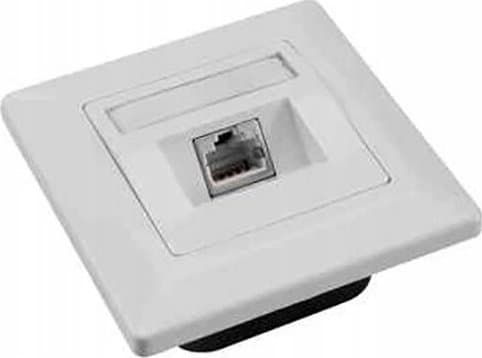 Solarix CAT6 UTP-pistorasia 1 x RJ45 kipsin alla valkoinen