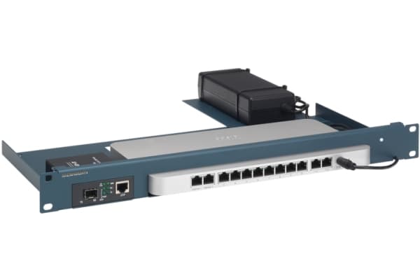 Rackmount.IT CISRACK - Monteringssett for nettverksenhet - rackmonterbar - metallic blå - 1U - 19"