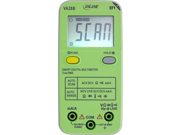 InLine 43117B, LCD, 44 x 30 mm, AC, AAA, 1,5 V, 62 mm