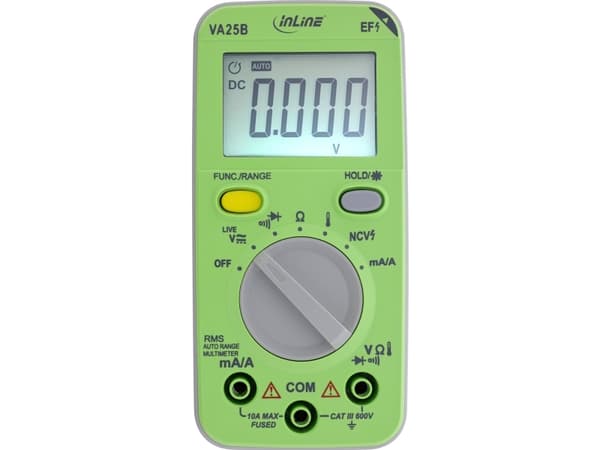 InLine 43117A, LCD, 44 x 30 mm, batterier, AAA, 1,5 V, 62 mm