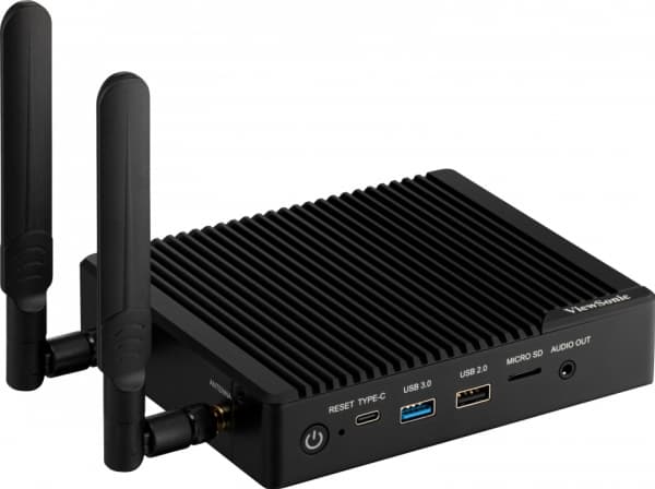 Viewsonic VBS200-A, Sort, US NRTL w/ CA, FCC, FCC ID, CA IC, CE, CB, MEPS, 3.5 mm, 100 - 240 V, 17 W, 0 - 40 °C