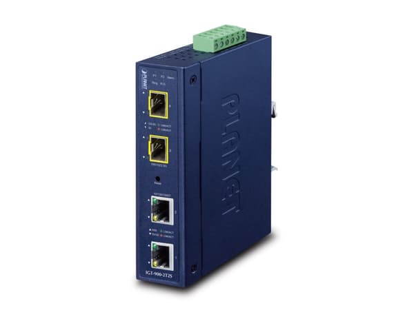 PLANET Industrial 2-Port, SFP, Kabel, Blå, Metall, IP30, FCC Part 15 Class A, CE IEC60068-2-32 (free fall) IEC60068-2-27 (shock) IEC60068-2-6 (vibrat