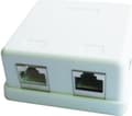Miniatyrbilde 2 av 2: Cablexpert NCAC-HS-SMB2 - Overflatemonteringsboks for nettverk - CAT 5e - RJ-45 X 2 - hvit