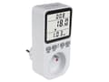 Miniatyrbilde 1 av 3: GreenBlue GB364 E Energimåler, wattmåler, Type E, 220-240 V AC, 50 Hz, Maks. Last 16A, IP20, Integrert batteri, Europeisk plugg
