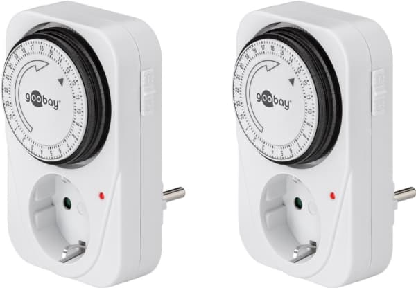 Goobay 55538, Hvid, Analog, Dreje, 24t, IP20, CE, GS, RoHS-direktiivi 2011/65/EU [EUVL L174/88-110, 01.07.2011]