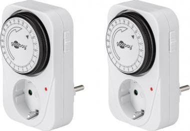 Goobay 55538, Hvit, Analog, Rotasjon, 24 timers, IP20, CE, GS, RoHS Directive 2011/65/EU [OJEU L174/88-110, 01.07.2011]
