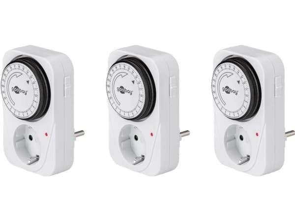 Goobay 55539, Daglig timer, Vit, Analog, 1 dagar, 15 min, IP20