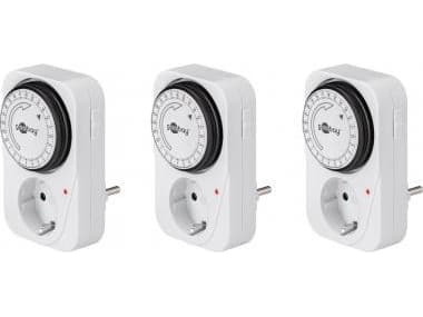 Goobay 55539, Daglig timer, Vit, Analog, 1 dagar, 15 min, IP20