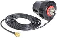 DeLOCK 88749, 2 dBi, 0.790 - 0.870 / 1.710 - 2.690 GHz, 50 O, Rundtstrålende antenne, RP-SMA, Vertikal polarisasjon