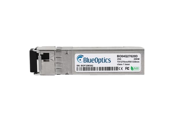 BlueOptics SFP28-25G-BX-U-20KM-SO-BO, Fiberoptik, 25000 Mbit/s, SFP28, LC, 20000 m, 1270 nm
