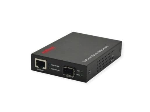ROLINE 21.13.1133, 10000 Mbit/s, 10GBase-T, 1000Base-T, 10GBASE-R, 1000Base-X, Full, Halv, Sort, SFP, SFP+
