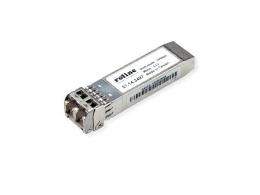 ROLINE 21.14.3497, Fiber optisk, 10000 Mbit/s, mini-GBIC/SFP, LC, 300 m, Sølv