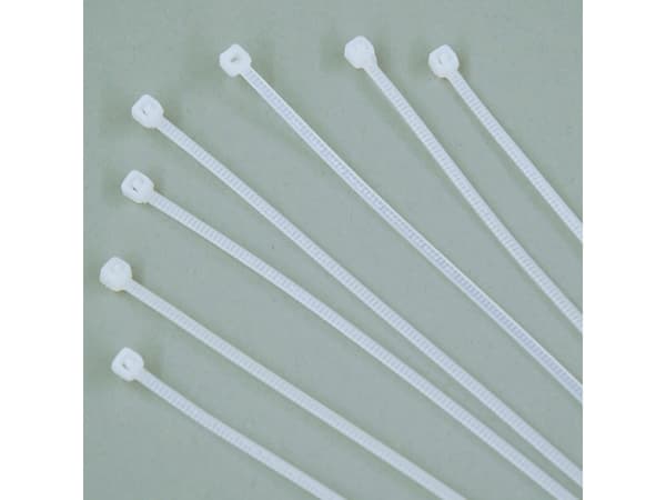Eaton Tripp Lite Series 7.5in Nylon Cable Ties Cable Management 40lbs Strength 100-pack 100pc 7.5" - Kabelfestebånd - 19.1 cm - grå (en pakke 100)