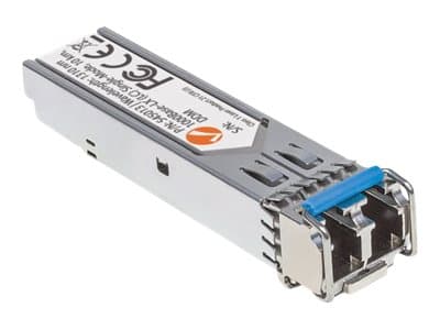 Intellinet Transceiver Module Optical, Gigabit Fiber SFP, 1000Base-Lx (LC) Single-Mode Port, 10km, MSA Compliant, Equivalent to Cisco GLC-LH-SM, Fibr