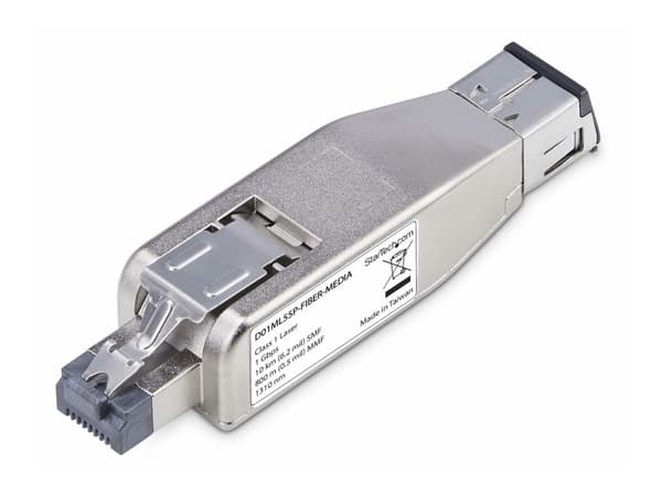 StarTech.com Gigabit Fiber to RJ45 Ethernet Media Converter, Micro Mini - Fibermedieomformer - 1GbE - 1000Base-T, 1000Base-LX - RJ-45 / LC-enkeltmodu