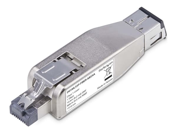 StarTech.com Gigabit Fiber to RJ45 Ethernet Media Converter, Micro Mini - Fibermedieomformer - 1GbE - 1000Base-T, 1000Base-LX - RJ-45 / LC-enkeltmodu