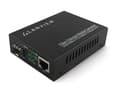 Miniatyrbild 3 av 4: Lanview - Fibermediekonverterare - 1GbE - över CAT 5/5e/6/6a/7 - 10GBase-T, 1000Base-SX, 1000Base-LX, 1000Base-LH, 1000Base-ZX - SFP (mini-GBIC) / RJ