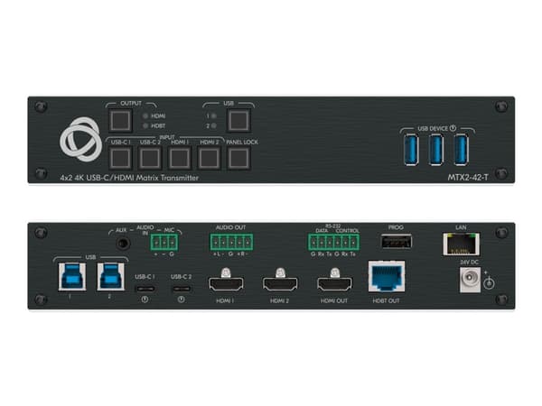 Kramer Matrix MTX2-42-T - Video/lyd/USB-utvider - sender - HDMI, USB 2. ...