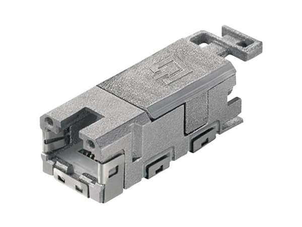Telegärtner 100007525 STX V1 RJ45 modul insert Cat.6A 100007525 Tilslutning, lige Poler: 8P8C 1 stk