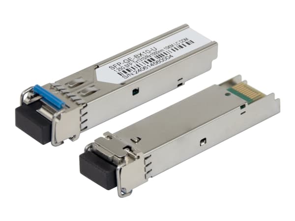 DELTACO - SFP (mini-GBIC) transceivermodul - 1.25GbE - 1000Base-LX - LC-enkeltmodus - opp til 10 km - 1310 (TX) / 1550 (RX) nm