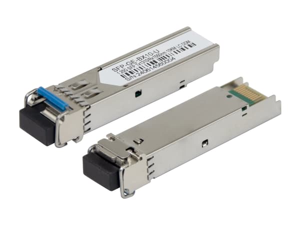 DELTACO - SFP (mini-GBIC) transceivermodul - 1.25GbE - 1000Base-LX - LC-enkeltmodus - opp til 10 km - 1310 (TX) / 1550 (RX) nm