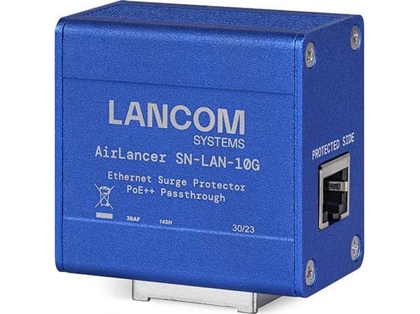 AirLancer SN-LAN-10G, 10 Gigabit Ethernet, 10000 Mbit/s, IEEE 802.3af, IEEE 802.3at, IEEE 802.3bt, Blå, Gjuten aluminium, -40 - 85 ° C