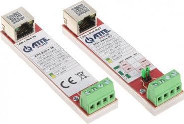 ATTE UTP / 2-WIRE OMVANDLARE FÖR LAN+POE ÖVERFÖRING ETH-2WIRE-SET 2 PAKET ATTE