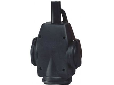 ABL Schuko gummi hengekobling 1473190 sort 2-pol+E 16A 250V 1473190 (1473190)