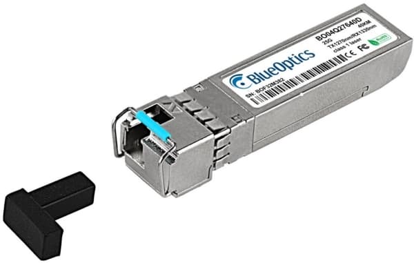 Yhteensopiva Mellanox SFP28-25G-BX-U-40KM BlueOptics BO04Q27640D SFP28 Bidi Transceiver, LC-Simplex, 25GBASE-BX-U, yksimuotokuitu, TX1270nm/RX1330nm,