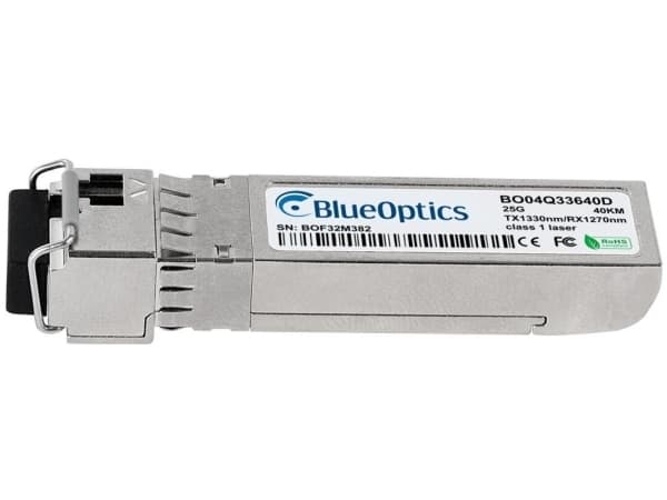 Yhteensopiva Avago SFP28-25G-BX-D-40KM BlueOptics BO04Q33640D SFP28 Bidi Transceiver, LC-Simplex, 25GBASE-BX-D, yksimuotokuitu, TX1330nm/RX1270nm, 40