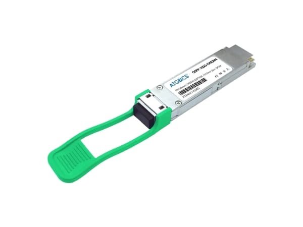 ATGBICS E100G-QSFP28-CWDM4-2KM-C, Fiberoptik, 100000 Mbit/s, QSFP28, LC, CWDM4, 2000 m