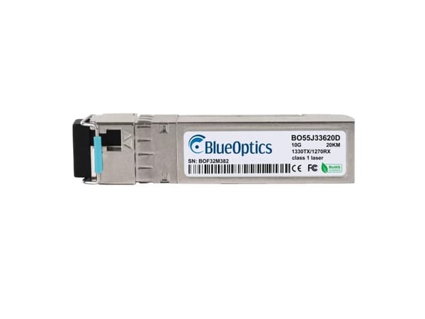 BlueOptics 3874-BO, Fiber optic, 10000 Mbit/s, SFP+, LC, BX-D, 20000 m