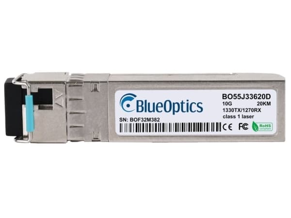 BlueOptics BO55J33620D, Fiberoptikk, 10000 Mbit/s, SFP+, 9/125 µm, 20000 m, 1330 nm
