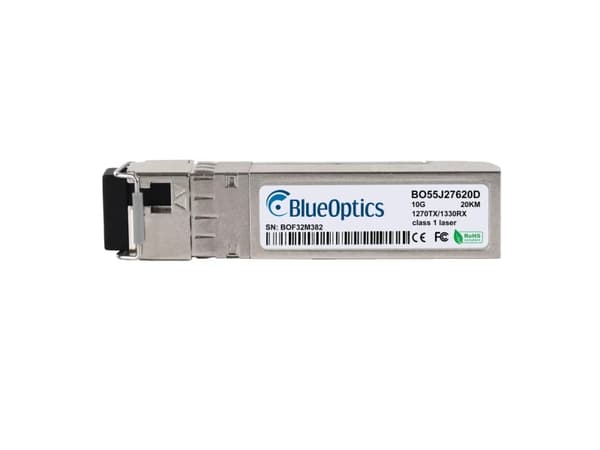BlueOptics 3HE12111AA-BO, Fiber optisk, 10000 Mbit/s, SFP+, LC, BX-U, 20000 m