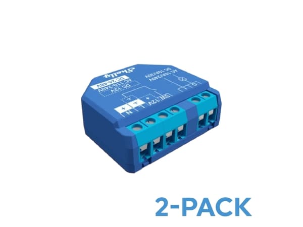 ML 2 potentialfria reläer Shelly Plus 1 WiFi/Bluetooth