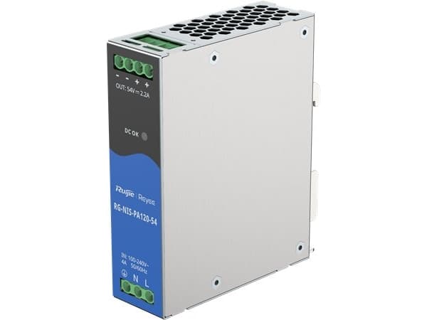 Ruijie Reyee RG-NIS-PA120-54| Strømforsyning for industribrytere RG-NIS, AC/DC, 120W, DIN