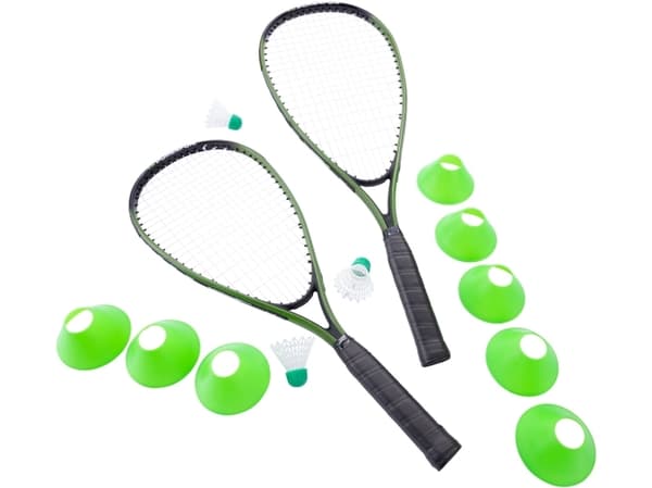 Pure4Fun | Speed Badminton Set, 58x21cm | Juodas/Žalias
