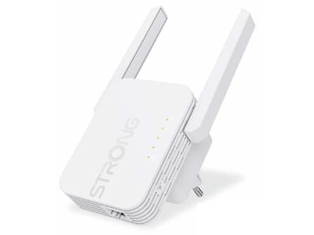 Strong 300S, Nätverksrepeater, 300 Mbit/s, Wi-Fi, Nätverksansluten (Ethernet), Vit