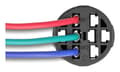 Miniatyrbilde 3 av 4: Delock-uttak for 19 mm 3-pins knapp eller bryter