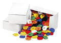 Pikkukuva 1 / 2: WEDO-avainten korkit pyöreät, 100 kpl:n lajitelmalaatikko, joustavaa muovia, tuotteen mitat: (L)25 x (K)20 mm, - 1 kpl (262 802599)