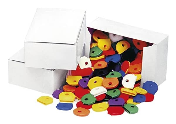 WEDO-avainten korkit pyöreät, 100 kpl:n lajitelmalaatikko, joustavaa muovia, tuotteen mitat: (L)25 x (K)20 mm, - 1 kpl (262 802599)