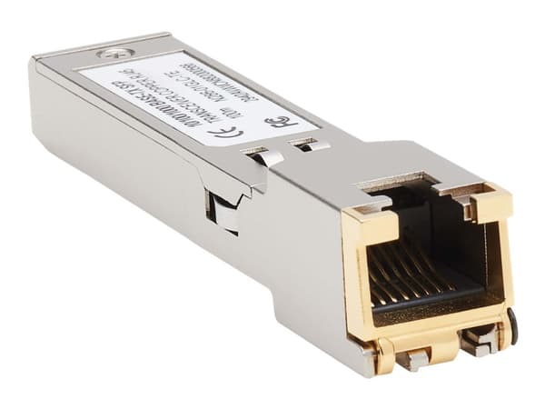 Eaton Tripp Lite Series Cisco-Compatible GLC-TE SFP Transceiver - 10/100/1000Base-TX, Copper, RJ45, Cat6, 328 ft. (100 m) - SFP-sändar/mottagarmodul