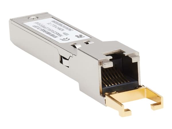 Eaton Tripp Lite Series Cisco-Compatible GLC-TE SFP Transceiver - 10/100/1000Base-TX, Copper, RJ45, Cat6, 328 ft. (100 m) - SFP-sändar/mottagarmodul