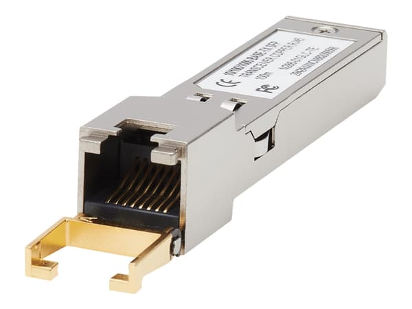 Eaton Tripp Lite Series Cisco-Compatible GLC-TE SFP Transceiver - 10/100/1000Base-TX, Copper, RJ45, Cat6, 328 ft. (100 m) - SFP-sändar/mottagarmodul