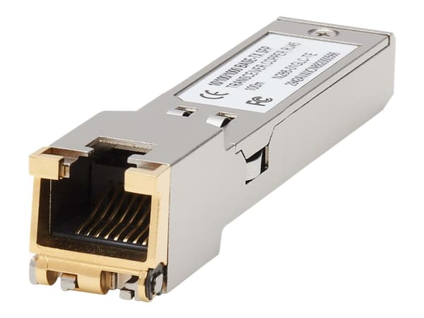Eaton Tripp Lite Series Cisco-Compatible GLC-TE SFP Transceiver - 10/100/1000Base-TX, Copper, RJ45, Cat6, 328 ft. (100 m) - SFP-sändar/mottagarmodul
