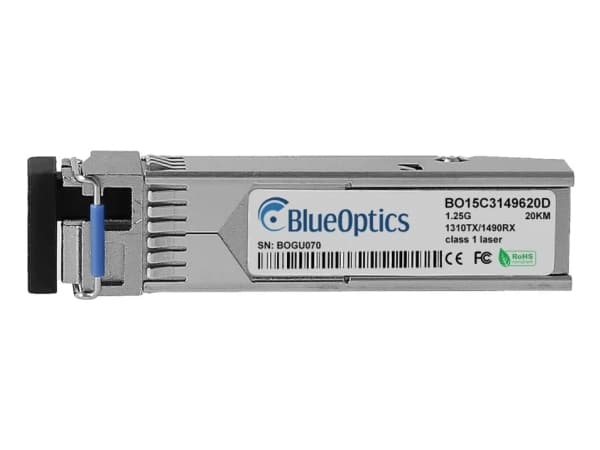 BlueOptics BO15C3149640DIN, Fiberoptisk, 1250 Mbit/s, SFP, LC, BX-U, 40000 m