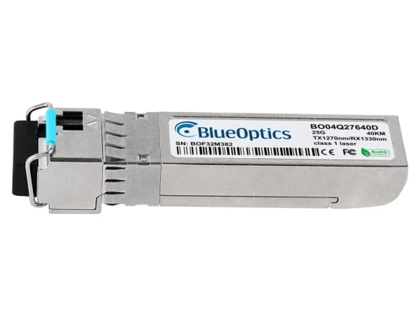 BlueOptics BO04Q33610DIN, Fiberoptisk, 25000 Mbit/s, SFP28, LC, BX-D, 10000 m