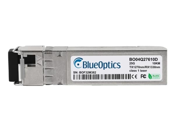 BlueOptics BO04Q27610DIN, Fiberoptisk, 25000 Mbit/s, SFP28, LC, BX-U, 10000 m