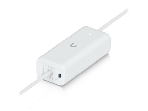 Ubiquiti UACC-POE+-USBC-EU, 10 Gigabit Ethernet, 10,100,1000,10000 Mbit/s, Vit, Peak pulse, Överspänningsskydd, 48 V, 100 - 240 V