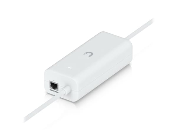 Ubiquiti UACC-POE+-USBC-EU, 10 Gigabit Ethernet, 10,100,1000,10000 Mbit/s, Vit, Peak pulse, Överspänningsskydd, 48 V, 100 - 240 V